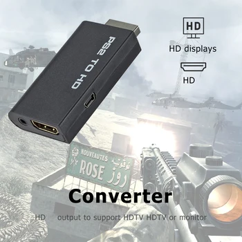 Žaidimų Konsolė su HDTV už PS2 su HDMI Suderinamus Adapteris, Garso ir Vaizdo Ekranas Rinkinys